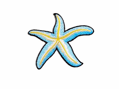 Ploen Blauer Seestern, niedlicher Cartoon-Aufnäher, zum Aufbügeln oder Aufbügeln, für Kleidung, Kostüm Ploen Blauer Seestern, niedlicher Cartoon-Aufnäher, zum Aufbügeln oder Aufbügeln, für Kleidung, Kostüm von Generic