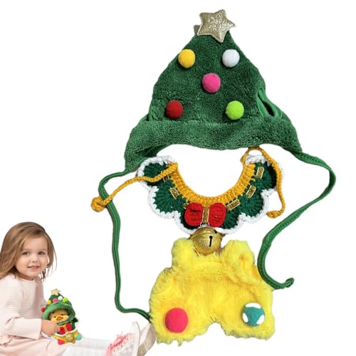 Plüsch-Kleidung, Entenpuppenhut | Kleidung für den Puppenkopf – Kleidung für den Kopf des Weihnachtsanzugs, Plüschpuppen-Kopfbedeckung für Plüsch-Accessoires von Generic