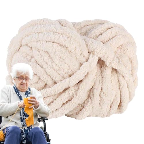 Plüschgarn | 25 m dickes Garn | Häkelgarn für Körbe, Schal, Hut, Überwurf, Kissen, Haustierbett, Decken Herstellung Plüschgarn | 25 m dickes Garn | Häkelgarn für Körbe, Schal, Hut, Überwurf, Kissen, Haustierbett, Decken Herstellung von Generic