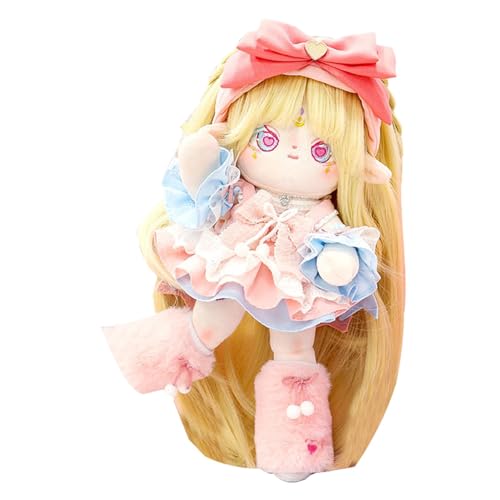 Plüschpuppe, Anime-Anziehpuppe, skelettgefüllte Anime-Puppe mit Kleidung, entzückende 30 cm große Puppe, die die Feinmotorik für Spiele verbessert von Generic