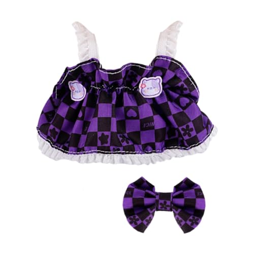 Plüschpuppe Hosen Rock Kleidung Kostüme Mode DIY Vorsiedlung, Spiele Klammerkrock Machen Ihre Eigenen Puppen für 17 cm Puppen, Violett Plüschpuppe Hosen Rock Kleidung Kostüme Mode DIY Vorsiedlung, Spiele Klammerkrock Machen Ihre Eigenen Puppen für 17 cm Puppen, Violett von Generic