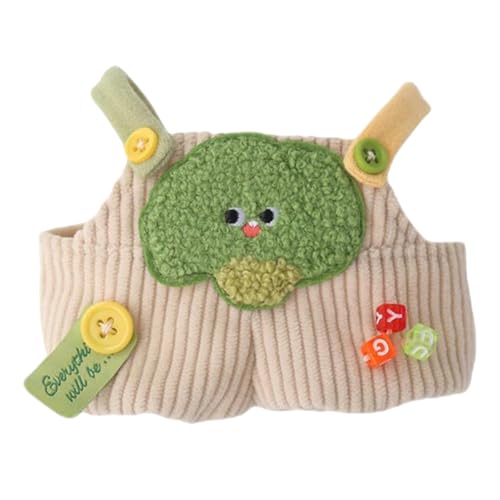 Plüschpuppenanzug, Puppenkleidung aus Plüsch, Puppenkleidung von 15 cm, Kleidung für Puppen mit Gemüse, niedliche abnehmbare Plüschfiguren für Puppenkleidung von Generic