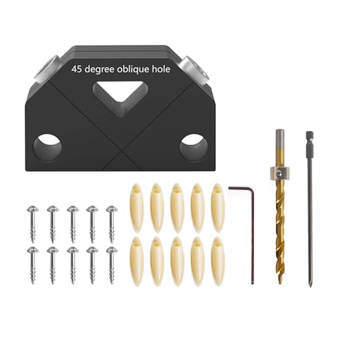 Pocket Hole Jig Kits 45 Grad Holzbearbeitung Bohren Löcher Zimmerei Locator Jig Pocket Hole Drill Puncher Pocket Hole Jig Kits 45 Grad Holzbearbeitung Bohren Löcher Zimmerei Locator Jig Pocket Hole Drill Puncher von Generic