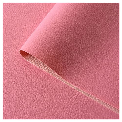 Polster PU Kunstleder Super Soft, Polsterstoff Möbelstoff Meterware(Pink,1.6X4m) von Generic