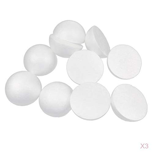 Polystyrol-Schaumstoff-Kugeln, Halbkugel, 100 mm, Weiß, 30 Stück Polystyrol-Schaumstoff-Kugeln, Halbkugel, 100 mm, Weiß, 30 Stück von Generic