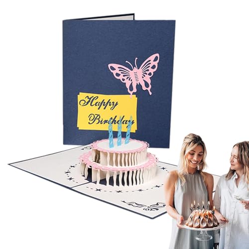 Pop Up Geburtstagskarten 3D Geburtstagskarten mit Kuchenmotiv | Klappkarten mit 3D-Effekt, originelle Geburtstagskarten für Pop Up Geburtstagskarten 3D Geburtstagskarten mit Kuchenmotiv | Klappkarten mit 3D-Effekt, originelle Geburtstagskarten für von Generic