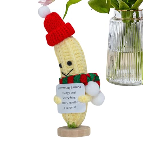 Positiv gehäkelte Banane, Weihnachts-Banane, gehäkelte Bananenpuppe, Bananenpuppe, gehäkelte Bananenpuppe, Positiv zum Häkeln Bananenpuppe, gehäkelte Bananenpuppe von Generic