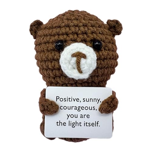 Positive gehäkelte Tiere, gehäkelt, gehäkelte Tiere Kleine emotionale unterstützende Spielzeuge | Positive gehäkelte Tiere, gehäkelt, gehäkelte Tiere Kleine emotionale unterstützende Spielzeuge | von Generic