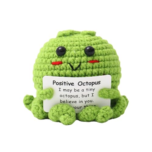 Positiver HäkelOktopus, positive Oktopus-Puppe mit Atemkarte, handgewebte Dekorationen, Häkelpuppe zur emotionalen Unterstützung für Freunde Positiver HäkelOktopus, positive Oktopus-Puppe mit Atemkarte, handgewebte Dekorationen, Häkelpuppe zur emotionalen Unterstützung für Freunde von Generic