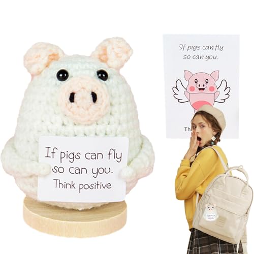 Positives Spielzeug für Kinder, kleines positives Spielzeug, niedliches positives Strickspielzeug, lustiges Spielzeug mit Positivkarte und Basis für Tischdekoration, Schlüsselanhänger für Tasche Positives Spielzeug für Kinder, kleines positives Spielzeug, niedliches positives Strickspielzeug, lustiges Spielzeug mit Positivkarte und Basis für Tischdekoration, Schlüsselanhänger für Tasche von Generic