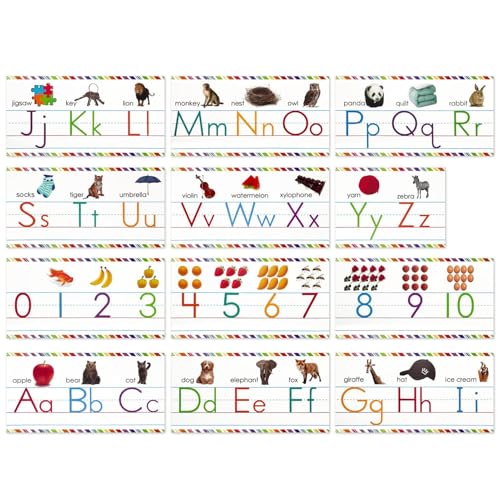 Postkarten mit Alphabet - Interaktives Dekorationsset für Wände, Klassenzimmer Display | Wanddiagramm mit buntem Alphabet, Lernwerkzeuge für den Kindergarten, ideal für Kindergärten N Postkarten mit Alphabet - Interaktives Dekorationsset für Wände, Klassenzimmer Display | Wanddiagramm mit buntem Alphabet, Lernwerkzeuge für den Kindergarten, ideal für Kindergärten N von Generic