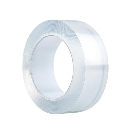 Premium Doppelseitiges Klebeband - Transparentes Montageklebeband, starker Kleber | Transparentes Wandband zum Aufhängen von Bildern, abnehmbare Klebestreifen, Teppichklebeband von Generic