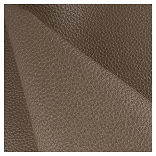 Premium Gekörnt Bezugsstoff Strukturiertes Der Litschi Kunstleder Polsterstoff Verbreiterte Version 1.4m Gekörnt Lederimitat Texturiert Lederstoff Möbelstoff(Khaki,1.4X4m) von Generic