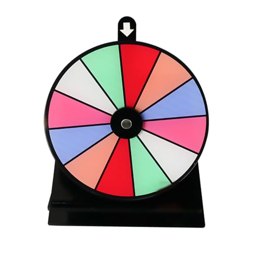 Prize Wheel Spinner - 12 Slots Rutschfestes Glücksrad Spiel | Löschbar Einstellbar Spin Doodle Tischplatte mit Ständer, Game Spinner, Löschbare Acrylplatte, für Messe Party Pub Karneval Prize Wheel Spinner - 12 Slots Rutschfestes Glücksrad Spiel | Löschbar Einstellbar Spin Doodle Tischplatte mit Ständer, Game Spinner, Löschbare Acrylplatte, für Messe Party Pub Karneval von Generic