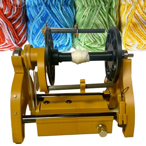 Professionelles elektrisches Spinnrad Elektrischer Garnspinner, 800 U/min Spinnrad für Wolle, 12 V elektrische Wickelmaschine, einstellbare Geschwindigkeit, mit Schwungradarm und 4 Kugellage von Generic
