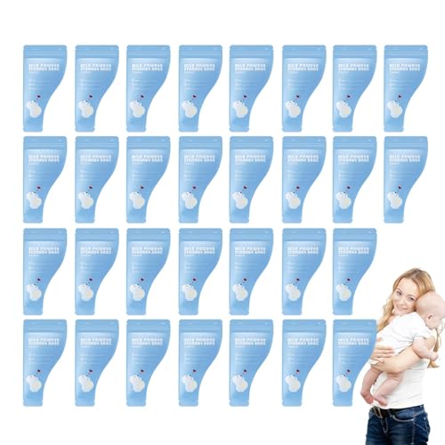 Pulver Milk Bags - 30 -Stück Pulverspeicherbeutel Tragbare Beutel für Milchpulver, Licht und Nachweis von Verlusten, ideal für Babys und Reisen von Generic