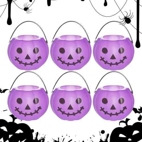 Pumpkle Halloween – Trick Or Treat Candy Cauldron Holder | 6 Stück Aufbewahrungsbehälter für Veranstaltungen des Herbstfestivals | Contator Kostüm | Enf Pumpkle Halloween – Trick Or Treat Candy Cauldron Holder | 6 Stück Aufbewahrungsbehälter für Veranstaltungen des Herbstfestivals | Contator Kostüm | Enf von Generic