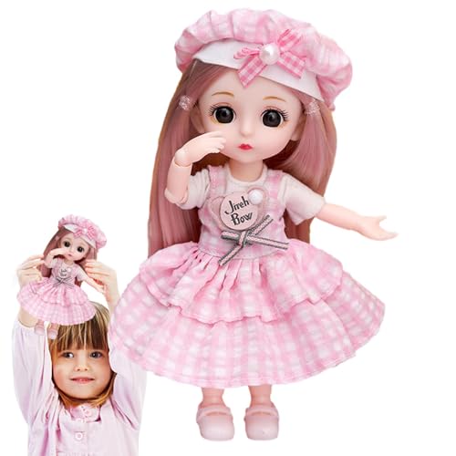 Puppe - 13 Joint Movable 16 cm Anime -Figur, stilvolles Mädchen mit Kleidung und Accessoires, Flexibler Pose -Körper, langlebiges PVC -Material | Prinzessin sammelbar für Kinder Geburtstagsspiel Puppe - 13 Joint Movable 16 cm Anime -Figur, stilvolles Mädchen mit Kleidung und Accessoires, Flexibler Pose -Körper, langlebiges PVC -Material | Prinzessin sammelbar für Kinder Geburtstagsspiel von Generic