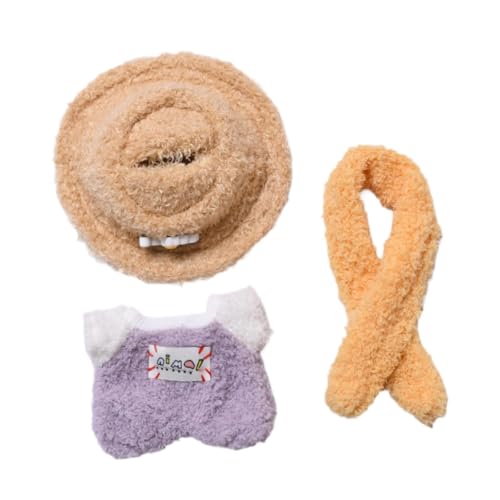 Puppen Overall, DIY Puppendekoration, Handgefertigte Kleidung, Kostüme, Zubehör für 15–17 cm Große Puppen, Lila mit Hut Puppen Overall, DIY Puppendekoration, Handgefertigte Kleidung, Kostüme, Zubehör für 15–17 cm Große Puppen, Lila mit Hut von Generic