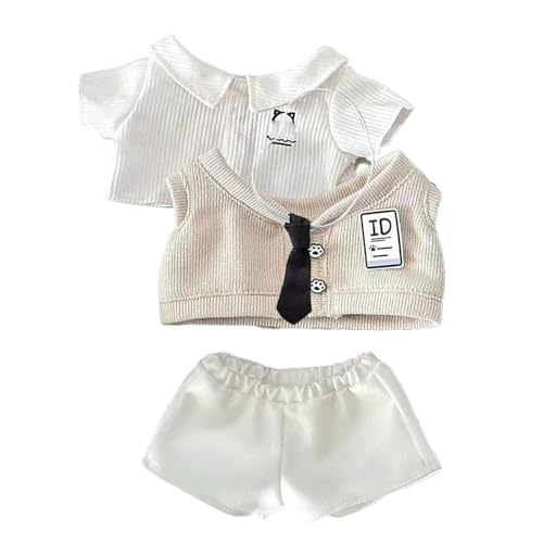 Puppenkleidung,Plüschpuppenkleidung,Schulpuppenkleid 7,87 Zoll Weiche Kleidung für Schulpuppen - Elegante Kleider Süße Hosen für Puppen und Go von Generic