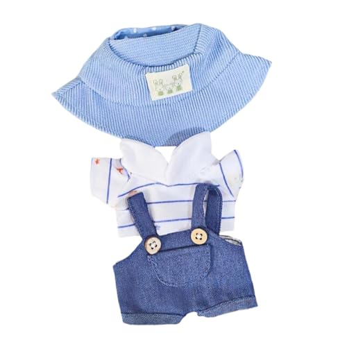 Puppenkleidung aus Plüsch, Puppenkleidung für 15–17 cm große Puppen, Foto-Requisiten, Kostüme, Anziehsachen, modische, süße Kleidung für Kuscheltiere, Blaues T-Shirt mit Streifen Puppenkleidung aus Plüsch, Puppenkleidung für 15–17 cm große Puppen, Foto-Requisiten, Kostüme, Anziehsachen, modische, süße Kleidung für Kuscheltiere, Blaues T-Shirt mit Streifen von Generic