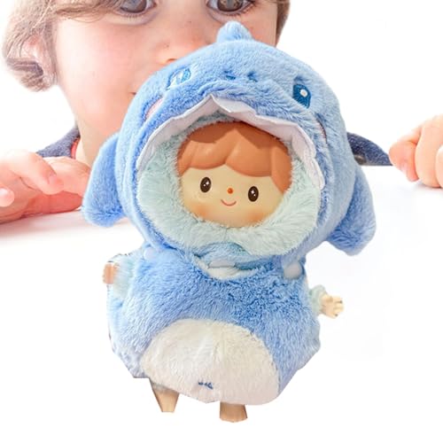 Puppenkleidung für Kinder, Kleidung für Anime-Puppen, Zubehör für Kostüme mit Ansichtsdruck, Anime-Plüschkleidung, Puppenkleidung für Kinder, Puppenzubehör von Generic