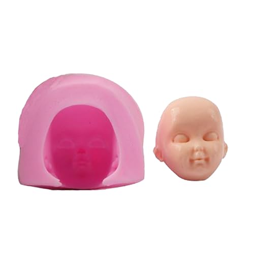Puppenkopf-Form – Silikonform für menschliches Gesicht | Kuchendekoration, handgefertigte Tonform, Werkzeug zum Formen von Puppengesichtern für Schokoladenpudding Puppenkopf-Form – Silikonform für menschliches Gesicht | Kuchendekoration, handgefertigte Tonform, Werkzeug zum Formen von Puppengesichtern für Schokoladenpudding von Generic