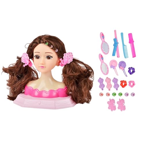 Puppenkopf für Kinder – Frisierspielzeug, Make-up-Praxis-Set | Play Educational Featend Play für Kinder, realistisch für Friseurtraining, Geburtstagsgeschenke und Spielzeug Puppenkopf für Kinder – Frisierspielzeug, Make-up-Praxis-Set | Play Educational Featend Play für Kinder, realistisch für Friseurtraining, Geburtstagsgeschenke und Spielzeug von Generic