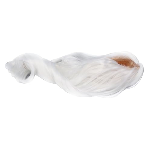 Puppenperücke, Lange Weiche Seidenpuppe Lockig für 1/3 Puppen (Mond weiß) von Generic