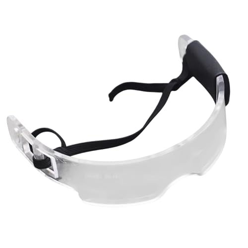 Puppenspielzeuggläser - Clear Linsen Fabric Brillen, Light -up Doll Eyewear | Fun Cosplay -Accessoires für 5,9 -Zoll -Puppen, coole Kleidergläser für Puppen, Sammler -Brillen für Spielzeug von Generic