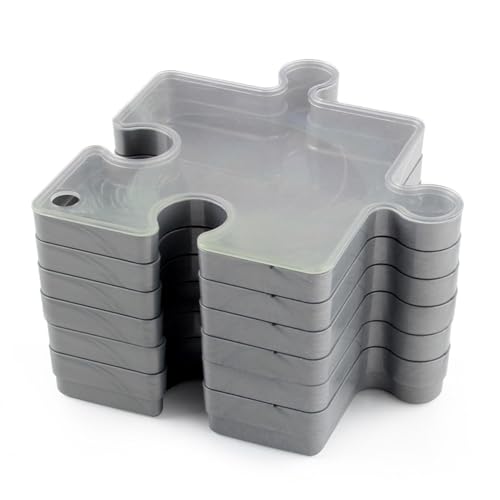 Puzzle Sortierboxen - Puzzle Sortieren Stapelbare Schubladen Mit Deckel | Stapelbare Und Verknüpfbare Puzzle-Boxen - Puzzle-förmige Sortierboxen Zum Organisieren von Puzzles Bis zu 1000 Stück Puzzle Sortierboxen - Puzzle Sortieren Stapelbare Schubladen Mit Deckel | Stapelbare Und Verknüpfbare Puzzle-Boxen - Puzzle-förmige Sortierboxen Zum Organisieren von Puzzles Bis zu 1000 Stück von Generic