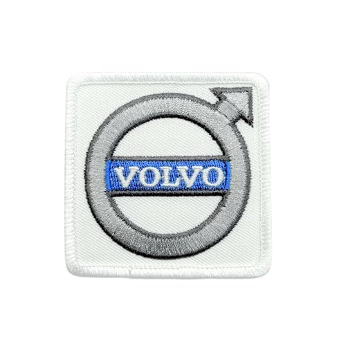 Quadratischer bestickter Aufnäher zum Aufbügeln oder Aufnähen, dekorativer Stoffaufnäher für Jacken, Hemden, Taschen (Automotive) von Generic