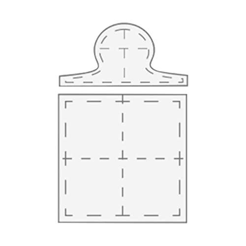 Quilt Nähschablone, Handicrafts 2D Acryl Schablone Schnitt Lineale mit 3 wählbaren Größen, Einzigartiges Puzzle Muster Nähschablone Geschenk für Weihnachten von Generic