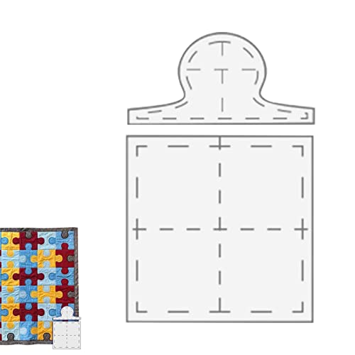 Quilting Vorlage Set - Puzzle Quilt Vorlage, 2D Puzzle Lineal Set | Puzzle Nähvorlage mit 3 wählbaren Größen, Basteln Schneiden Schablone Vorlage zum Nähen, Basteln Projekte von Generic