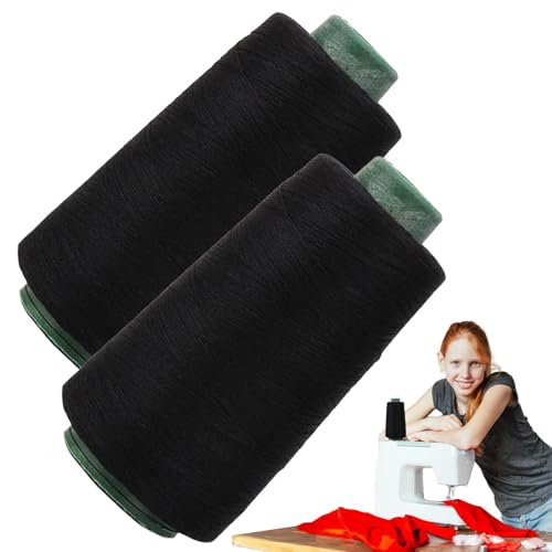 Quiltmaschinengarn – 2200 Meter Polyester-Nähgarn – 2 x Polyester-Quiltzubehör-Faden 40/2 High-Speed von Generic