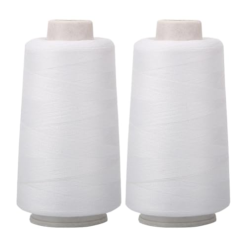 Quiltmaschinengarn – Overlock-Nähgarn, 2200 m, 2 x Polyester-Quiltbedarfs-Faden, 40/2 High-Speed Quiltmaschinengarn – Overlock-Nähgarn, 2200 m, 2 x Polyester-Quiltbedarfs-Faden, 40/2 High-Speed von Generic