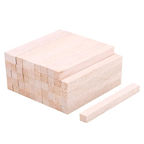 RDEXP 10 x 10 x 100 mm leichtes Holz, quadratisch, unlackiert, für Heimwerker, 50 Stück RDEXP 10 x 10 x 100 mm leichtes Holz, quadratisch, unlackiert, für Heimwerker, 50 Stück von Generic