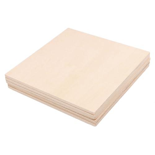 Lindenholzplatten, 150 x 150 x 5 mm, rechteckig, blanko, Holz, für Sandtisch, Modell, Gartendekoration, Kunst und Handwerk, Holzgravur, 5 Stück Lindenholzplatten, 150 x 150 x 5 mm, rechteckig, blanko, Holz, für Sandtisch, Modell, Gartendekoration, Kunst und Handwerk, Holzgravur, 5 Stück von Generic