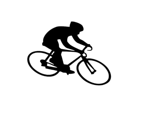 Radfahrer Aufkleber Rennradfahrer Aufkleber Sport Aufkleber Auto Radsport Aufkleber (RPt18/2) (15 x 11,5 cm) von Generic