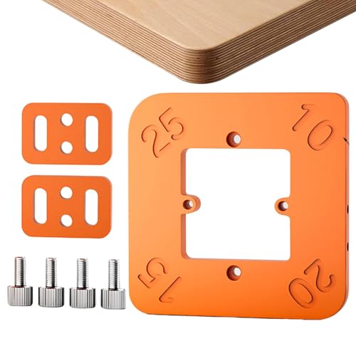 Radio-Vorlage für Router-Tischecke, runde Eckschneidevorlagen, 4-in-1-Design, Hilfswerkzeug für professionelle Tischler oder Bastler Radio-Vorlage für Router-Tischecke, runde Eckschneidevorlagen, 4-in-1-Design, Hilfswerkzeug für professionelle Tischler oder Bastler von Generic