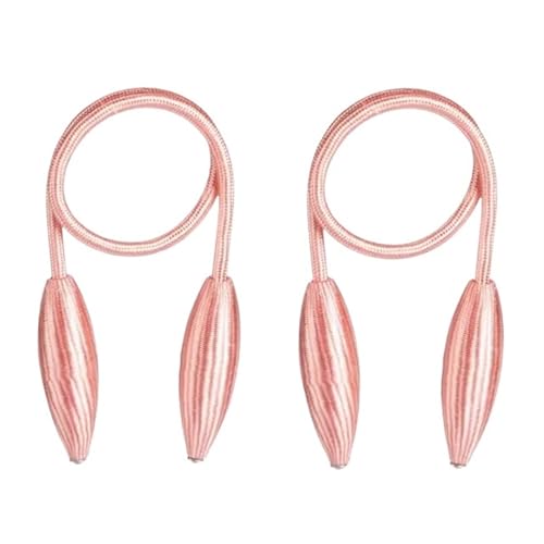 Raffhalter für Vorhänge, 2 Stück/Set, Vorhang-Raffhalter, beliebige Form, gedrehte Legierung, Hängegurte, Seile, Vorhanghalter, Vorhangzubehör (Pink) von Generic