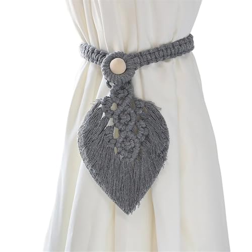 Raffhalter für Vorhänge, Seil, Vorhanggurte, Quasten, handgewebte Baumwollvorhang-Accessoires, hängende Wanddekoration (5) von Generic