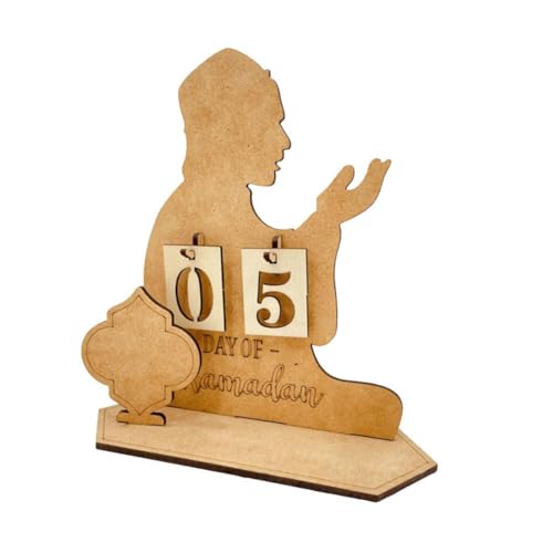 Ramadan Adventskalender 2025, Eid Mubarak-Kalender Holz, Eid Mubarak Eid C Adventskalender, Al Fitr von Generic