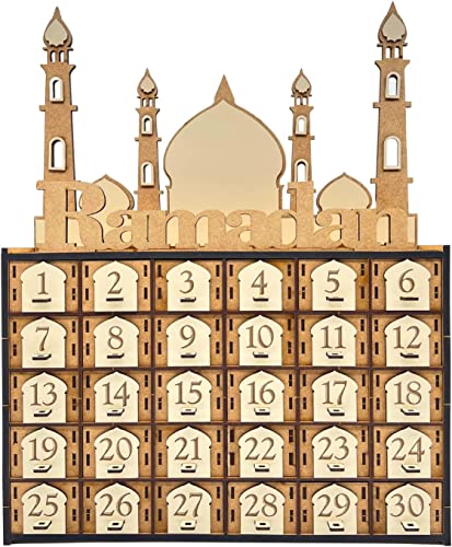 Ramadan Kalender, DIY Ramadankalender aus Holz (MDF), Ramadan Geschenk für Kinder, Ramadankalender zum Basteln, Countdown, Eid Mubarak, Dekoration, Adventskalender, Ramazan Takvimi Ramazanski kalendar von Generic
