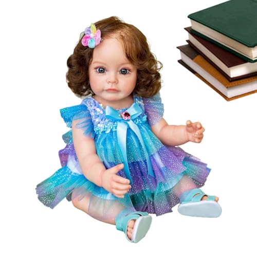 Reborn-Puppe – Realistische Babypuppe, Handgefertigte Lebensechte Babypuppen | Reborn-Puppen Aus Silikonvinyl Mit Kleidung, 22 Zoll Große, Weiche, Realistische Puppe, Geschenkset Für Neugeborenenpuppe Reborn-Puppe – Realistische Babypuppe, Handgefertigte Lebensechte Babypuppen | Reborn-Puppen Aus Silikonvinyl Mit Kleidung, 22 Zoll Große, Weiche, Realistische Puppe, Geschenkset Für Neugeborenenpuppe von Generic