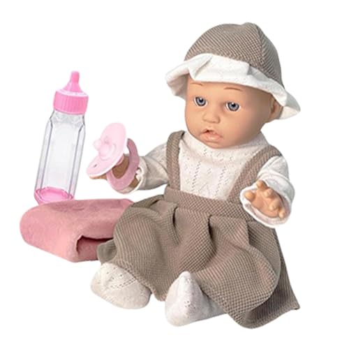 Reborn Puppen für Kleinkinder | Realistische Babypuppen | Reborn Puppen für Kleinkinder von 30,5 cm (12 Zoll) mit Kleidung, Flasche und Schnuller, für Kleinkinder handgefertigt von Generic