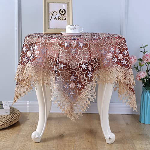 Rechteckige Tischdecke Stickerei Tischtücher Spitze Tischwäsche Dekorativ Tischdecke Eleganz Tischdecken Waschbar Tischtücher Für Buffettisch,Parteien,Feiertags-abendessen,Hochzeit-C 33x33inch(85x85cm Rechteckige Tischdecke Stickerei Tischtücher Spitze Tischwäsche Dekorativ Tischdecke Eleganz Tischdecken Waschbar Tischtücher Für Buffettisch,Parteien,Feiertags-abendessen,Hochzeit-C 33x33inch(85x85cm von Generic