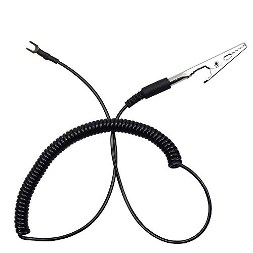 Reihenklemmen 1.5 Meter Anti statische Federerdungskabel Clamp Erdungskabel Krokodilklemme zu U Typ Klemme for Lötkolben von Generic