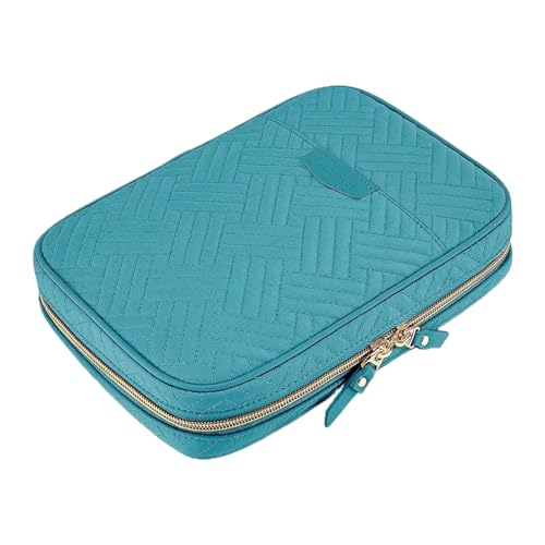 Reise-Organizer, kompakte Schmuckschatulle – Schmucketui für Damen, elegantes Etui mit Innenfächern für Ohrringe, Armbänder, Halsketten, Ringe, platzsparendes Design, sicherer Verschluss Reise-Organizer, kompakte Schmuckschatulle – Schmucketui für Damen, elegantes Etui mit Innenfächern für Ohrringe, Armbänder, Halsketten, Ringe, platzsparendes Design, sicherer Verschluss von Generic