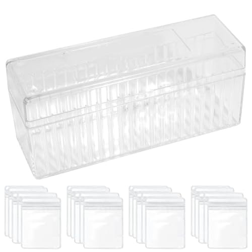 Reise-Schmuckschatulle, transparenter Acryl-Schmuck-Organizer, Armbandetui, Schmuck-Organizer aus Acryl, mit 20 tragbaren, rostfreien Schmuckbeuteln, Pulshalter Reise-Schmuckschatulle, transparenter Acryl-Schmuck-Organizer, Armbandetui, Schmuck-Organizer aus Acryl, mit 20 tragbaren, rostfreien Schmuckbeuteln, Pulshalter von Generic